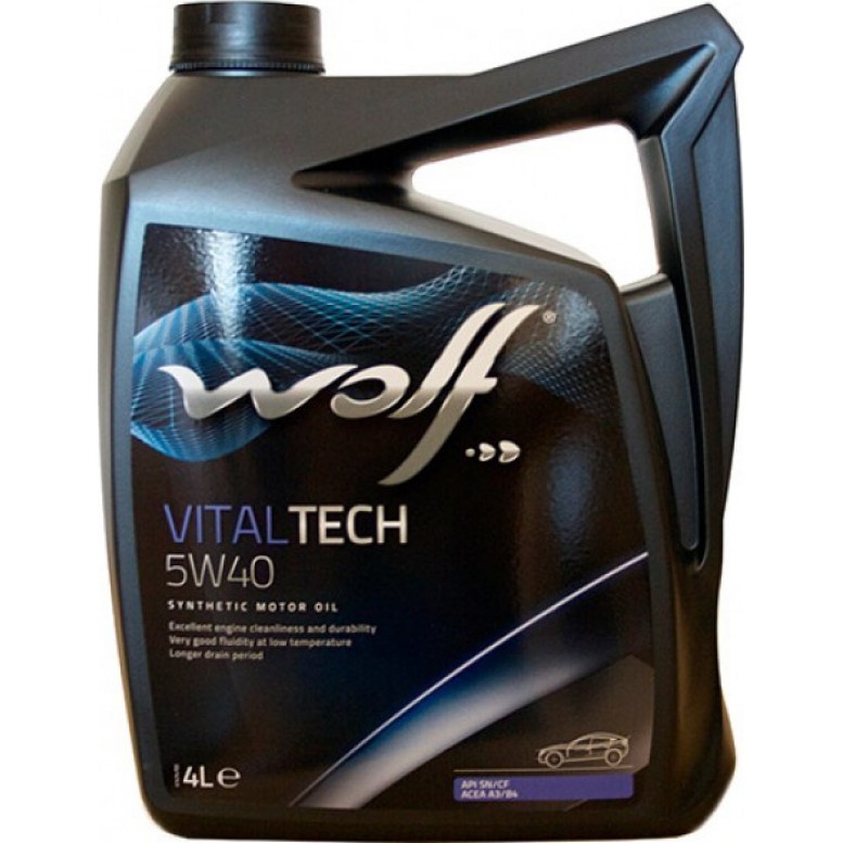 Масло моторное синтетическое - WOLF VITALTECH 5W40, 4л (161164 / 8311192)